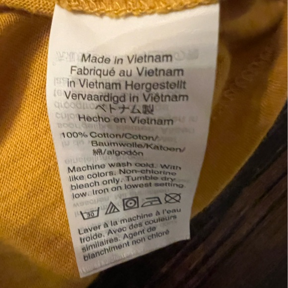 J. Crew Yellow V Neck Slub Cotton Tee - Picture 7 of 7